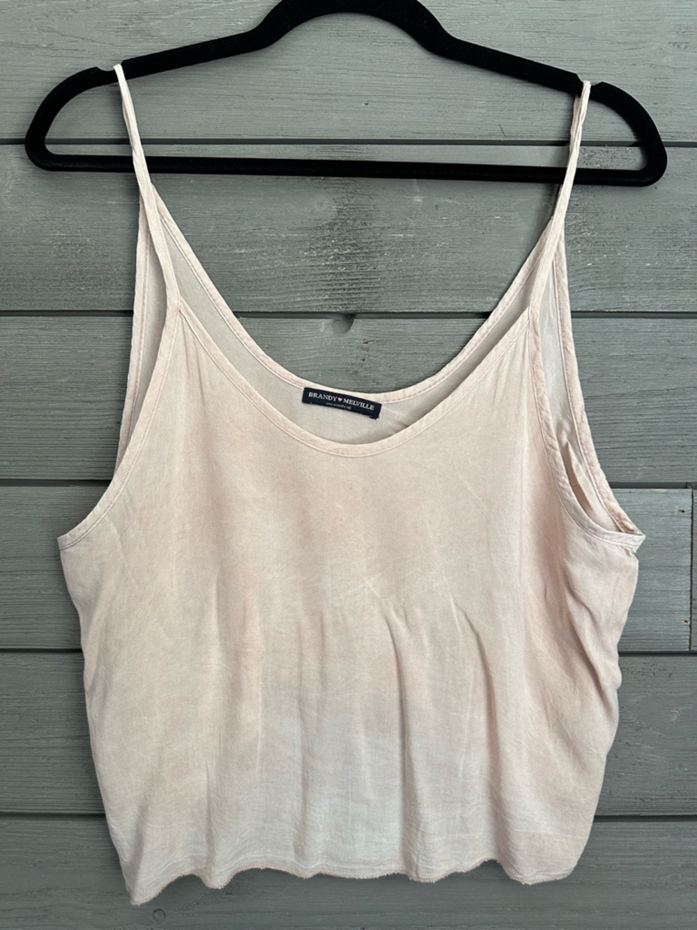 Brandy Melville Cropped Tank Top Light Pink OS One Size